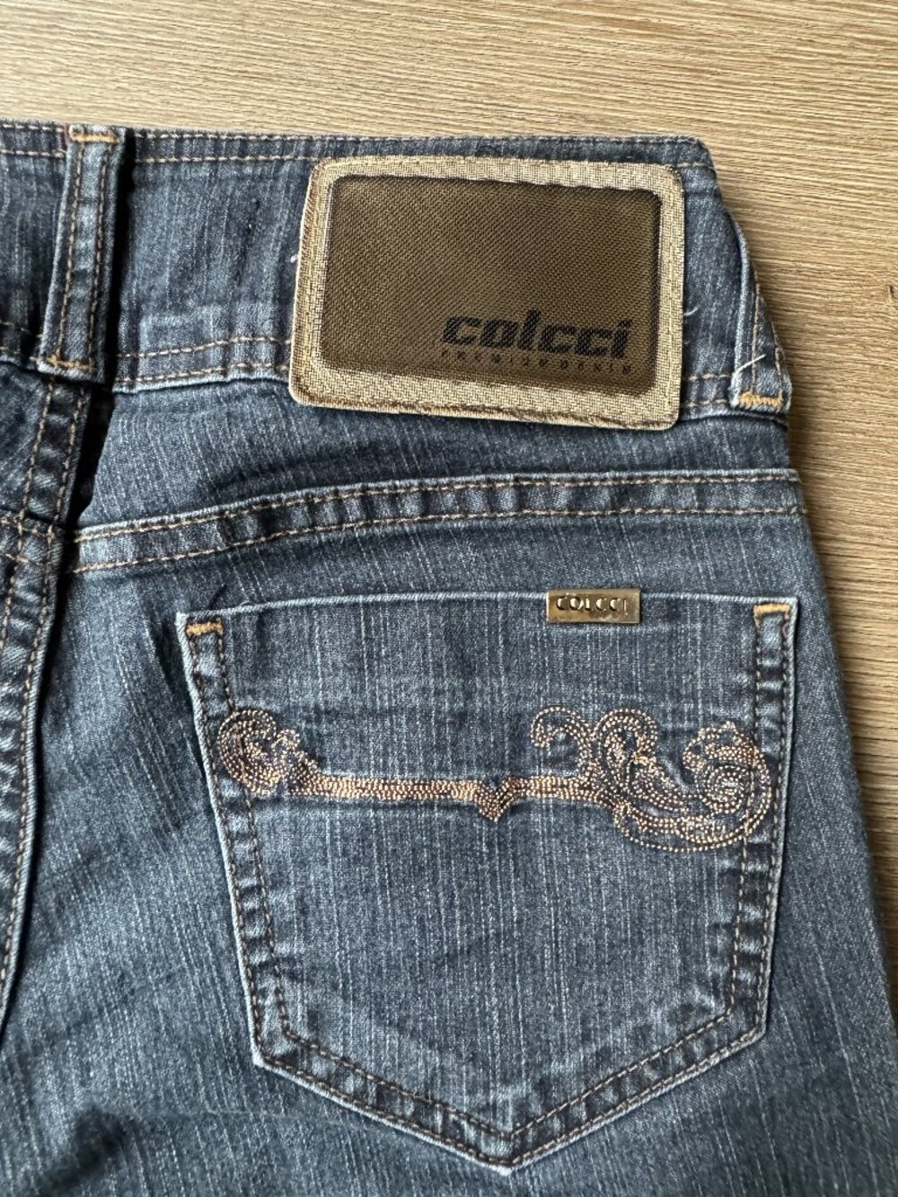 Colcci Low Rise Skinny Jeans Size 2 Stretch Denim Embroidered Pockets